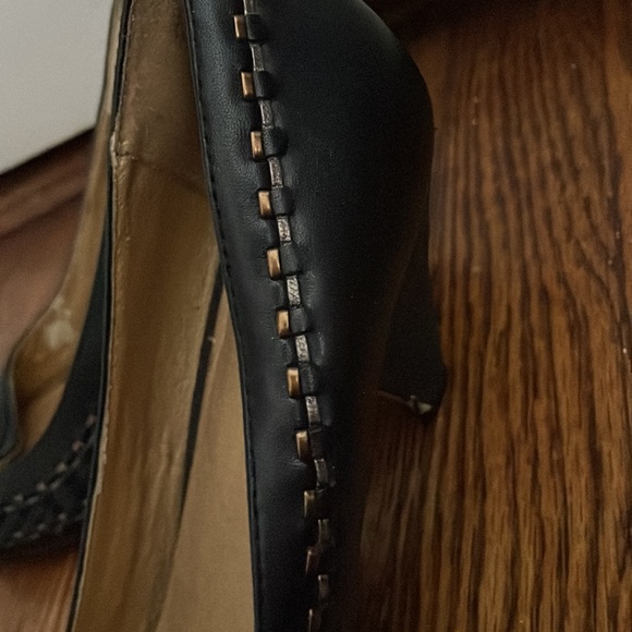 Seychelles Peep Toe Shoes, Black Size 8 - Picture 4 of 6